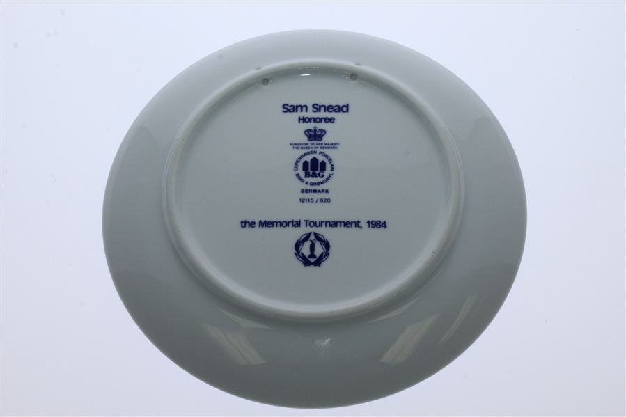 Sam Snead 1984 Memorial Tournament Ltd Ed Porcelain Honoree Plate