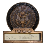 Deane Bemans 1966 US Amateur Championship Contestant Badge - Runner-Up