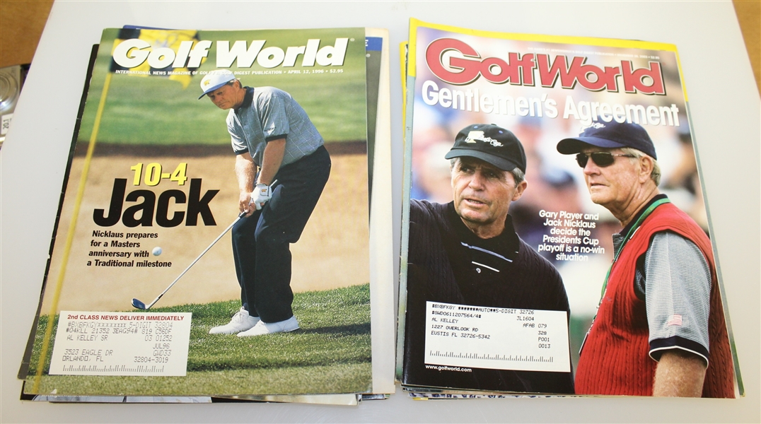 Fourteen Assorted GolfWorld Magazines
