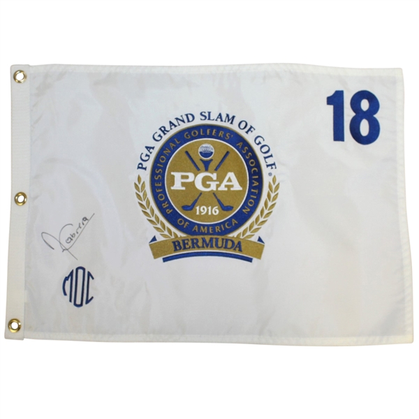 Angel Cabrera Signed Bermuda PGA Grand Slam of Golf Embroidered Flag JSA ALOA