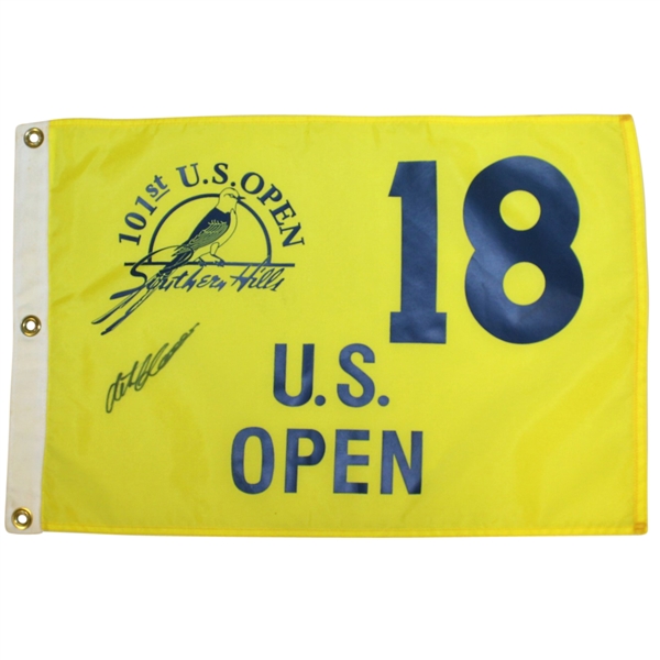 Retief Goosen Signed 2001 US Open Championship at Southern Hills Flag JSA ALOA
