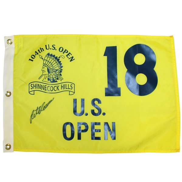 Retief Goosen Signed 2004 US Open Championship at Shinnecock Hills Flag JSA ALOA