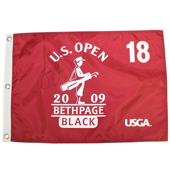 Lucas Glover Signed 2009 US Open Championship at Bethpage Black Flag JSA ALOA