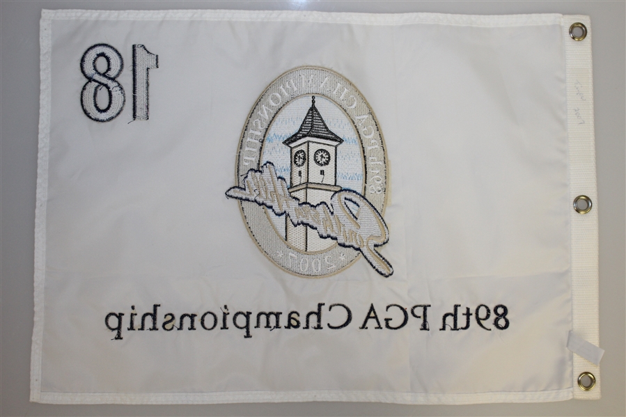 2007 PGA Championship at Southern Hills Embroidered White Flag