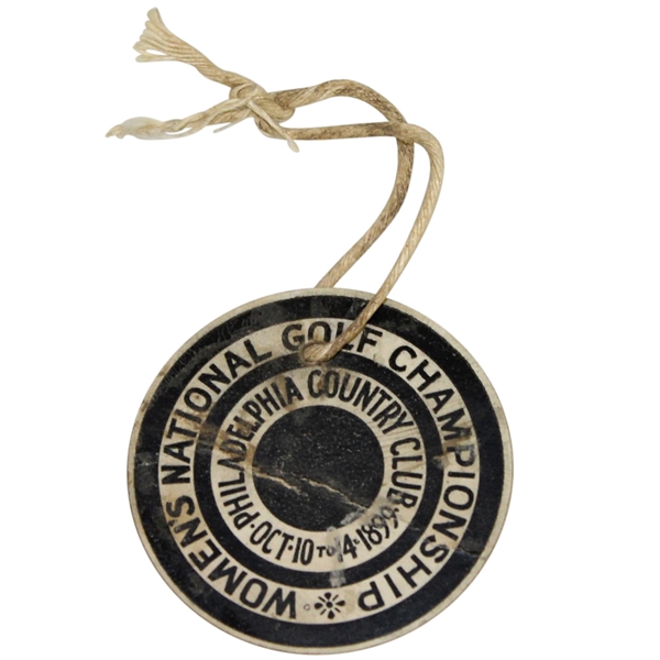 1899 USGA Women's Amateur Championship at Philadelphia CC Badge - Rare