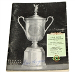 Ben Hogan Signed 1953 US Open Championship at Oakmont CC Program JSA ALOA