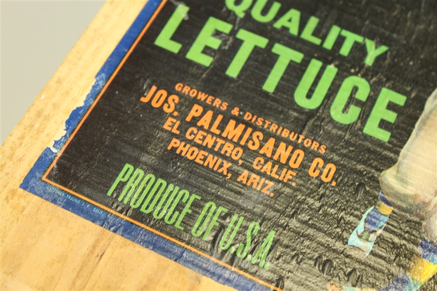 Fore Brand Quality Lettuce Vintage Golf Themed Crate Label