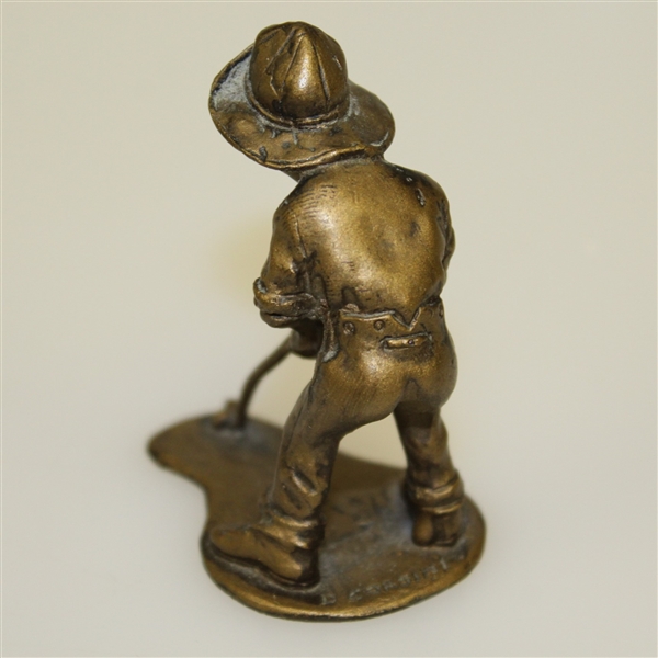 Bronze Colored Putter Boy Statuette