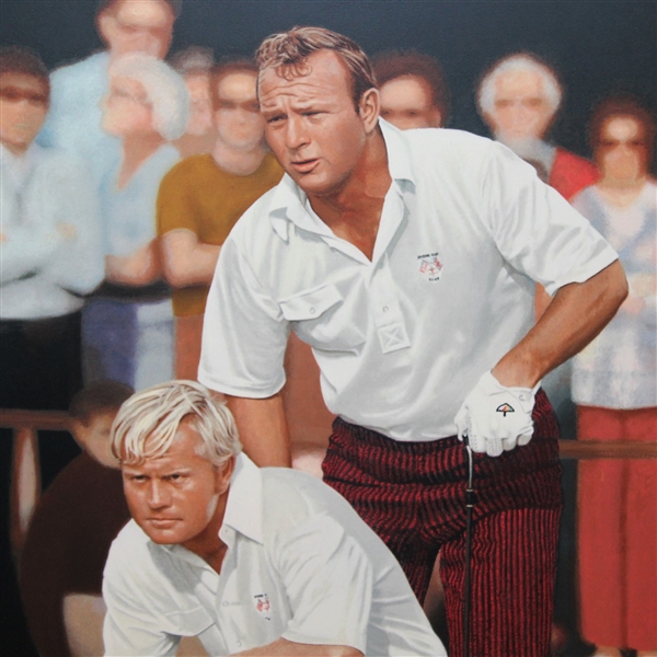 Palmer & Nicklaus Signed The King & The Golden Bear II Ltd Ed Rundell Deluxe Serigraph