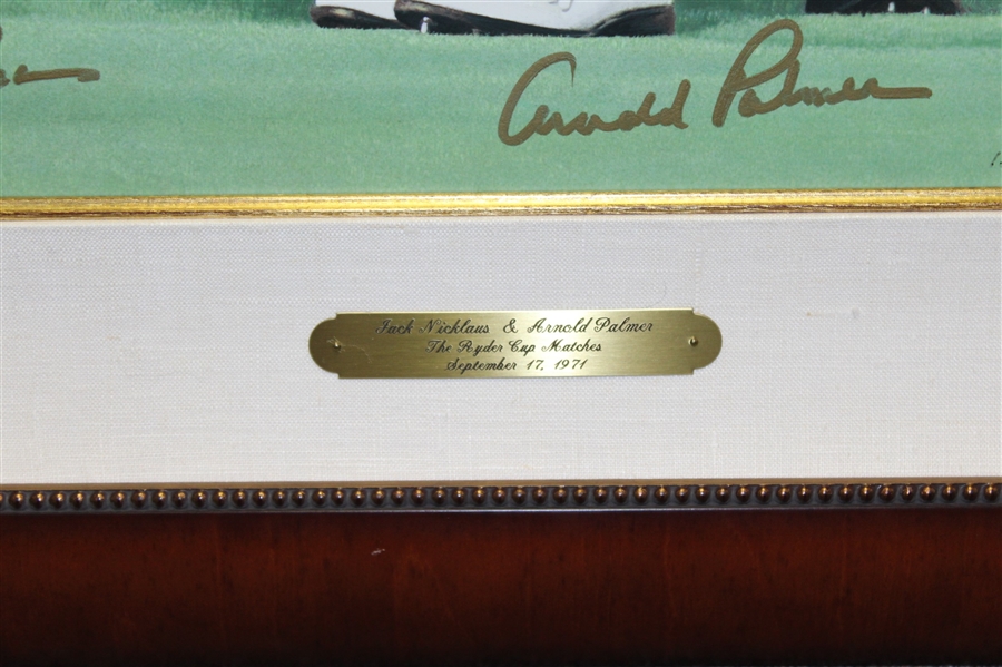 Palmer & Nicklaus Signed The King & The Golden Bear II Ltd Ed Rundell Deluxe Serigraph