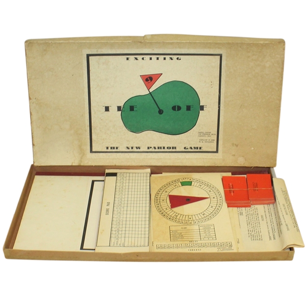 1954 Vintage 'Tee Off' Parlor Golf Game in Original Box with All Components - Roth Collection