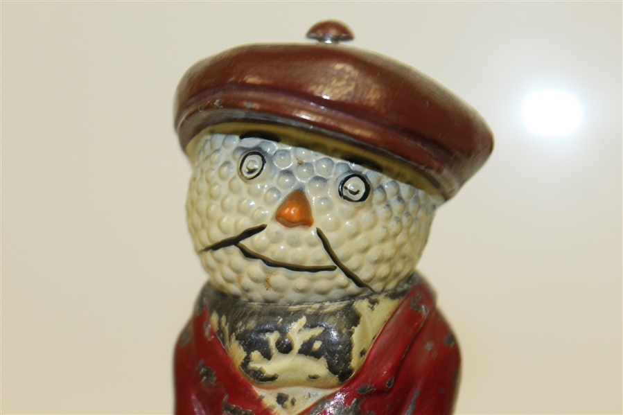 Vintage Dunlop Man with Ashtray on Wooden Plinth/Tray - Half-Lid Cover - Roth Collection