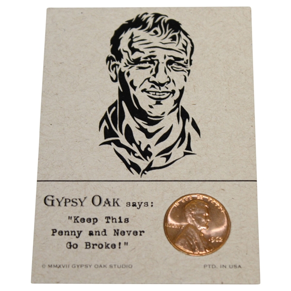 Arnold Palmer 1962 'Gypsy Oak Studio' Penny Card