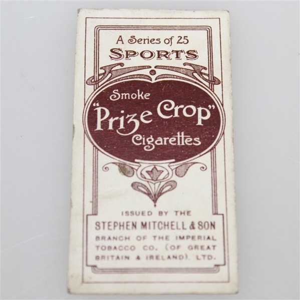 Vintage Mitchell's Cigarettes Golf Card - Smoke 'Prize Crop' Cigarettes