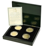 Arnold Palmer Ltd Ed Masters Championship Silver & Gold Coins in Original Emerald Green Box