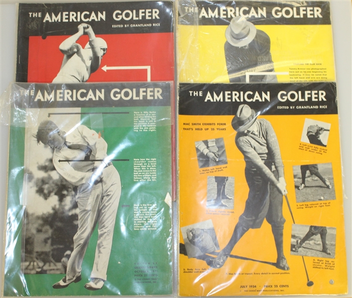 Eighteen Issues of 'The American Golfer' Magazine - April 1930 - January 1936