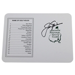 Jack Nicklaus Signed Augusta National Golf Club Official Scorecard JSA ALOA