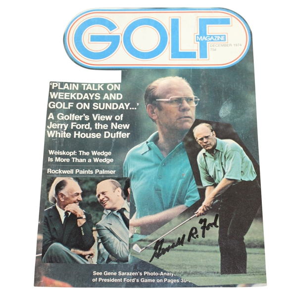 President Gerald R. Ford Signed December 1974 Golf Magazine Cover JSA FULL #Z81547