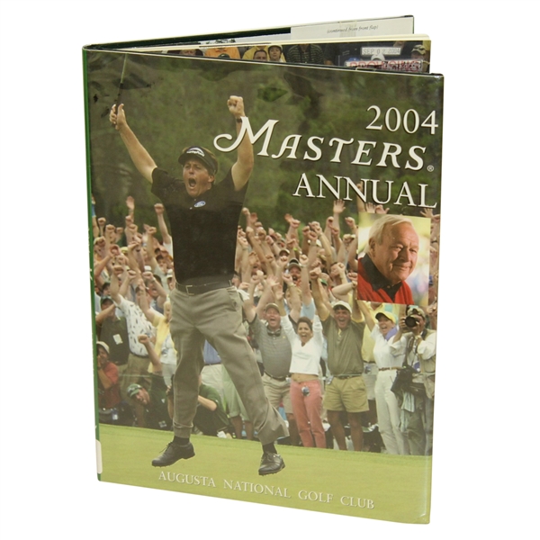 2004 Masters Tournament Annual Book with Dustjacket - Phil Mickelson Winner