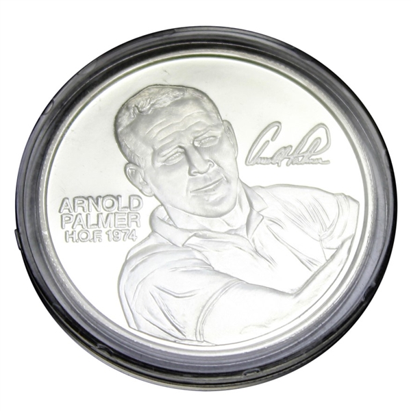 Arnold Palmer One Troy Ounce Fine Silver PGA Tour HOF 1974 Commemorative Medal