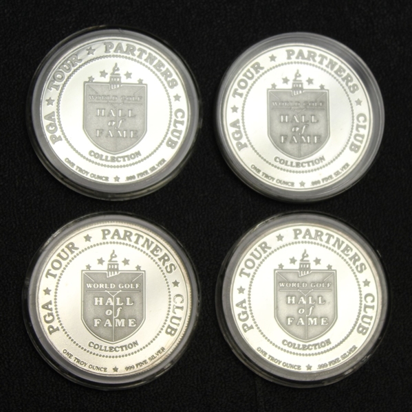 Irwin, Langer, Crenshaw, & Chi-Chi Fine Silver PGA Tour HOF Commemorative Medals with Certificates