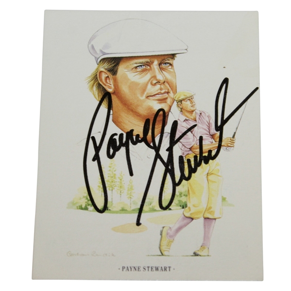 Payne Stewart Signed 'American Golfers' Series of 20 Golf Card #16 JSA ALOA
