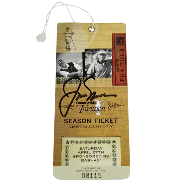 Jack Nicklaus Signed Countrywide Tradition Season Ticket #08115 PSA/DNA #AD08259
