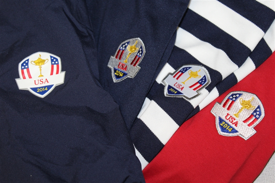 Ray Floyd's 2014 Ryder Cup Vice Captain USA Team Rain Jacket & Three Shirts