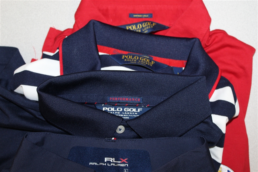 Ray Floyd's 2014 Ryder Cup Vice Captain USA Team Rain Jacket & Three Shirts