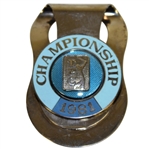 Ray Floyds 1981 TPC Championship Contestant Money Clip/Badge - CHAMPION