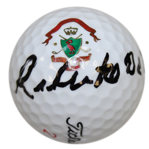 Roberto de Vicenzo Signed Royal Liverpool Golf Club Logo Golf Ball JSA ALOA