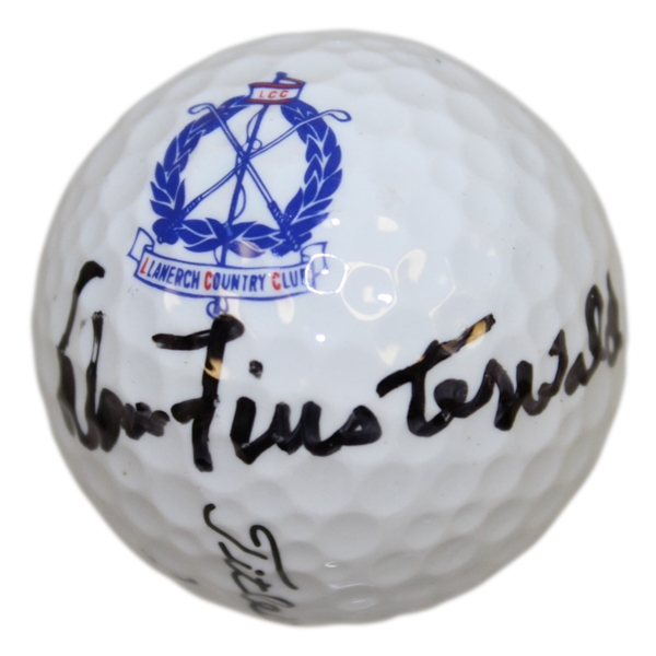 Dow Finsterwald Signed Llanerch Country Club Logo Golf Ball JSA ALOA