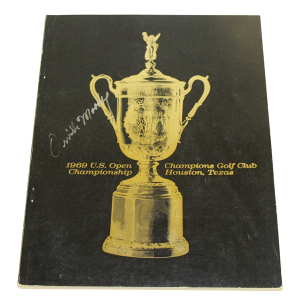 Orville Moody Signed 1969 US Open Championship at Champions GC Program JSA ALOA
