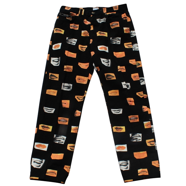 Don Cherry's Personal Smiles & Lips Themed Moschino Jeans - Made in Italy