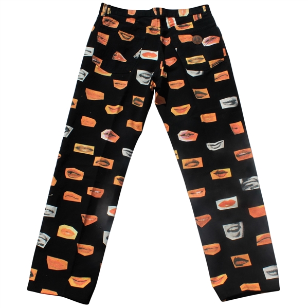 Don Cherry's Personal Smiles & Lips Themed Moschino Jeans - Made in Italy