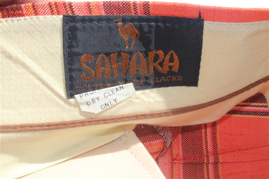 Don Cherry's Personal Sahara Talon Custom Made Golf Slacks