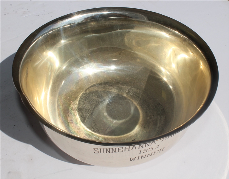 Don Cherry's 1954 Sunnehanna Amateur Champions Sterling Silver Bowl - Inaugural Event