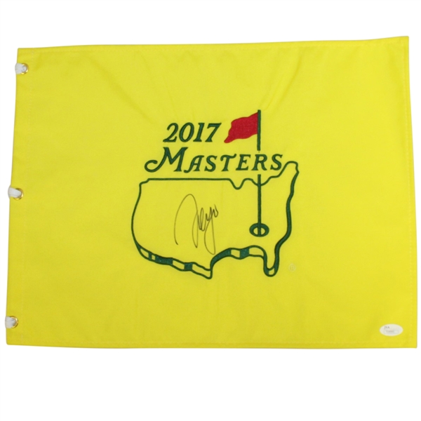 Sergio Garcia Signed 2017 Masters Embroidered Flag JSA #T04995