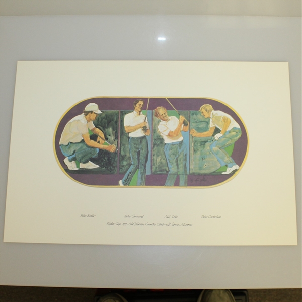 1971 Ryder Cup at Old Warson Complete Set of Lithographs & Booklet