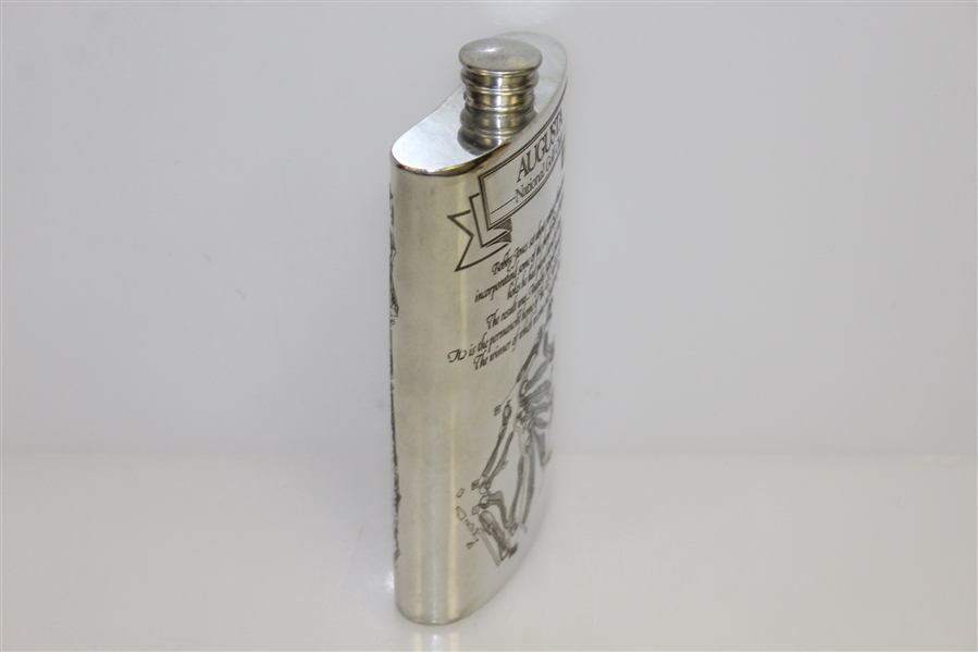 Augusta National Golf Club English Pewter Golf Flask - Great Condition