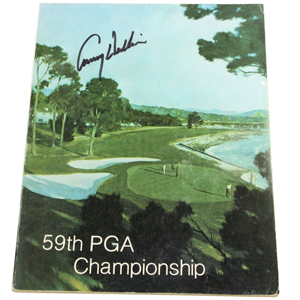 Lanny Wadkins Signed 1977 PGA Championship at Pebble Beach Official Program JSA ALOA