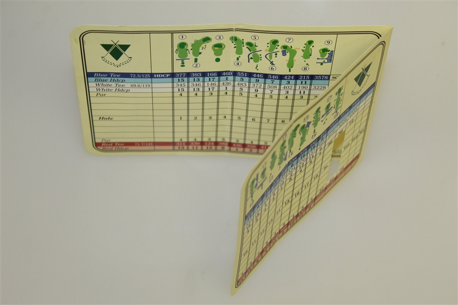 Tiger Woods Signed 1996 College Victory Riverside Country Club Scorecard JSA FULL #Z71546
