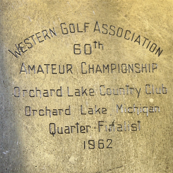 Don Cherry's 1962 WGA 60th Amateur Championship Quarter-Finalist Sterling Tray