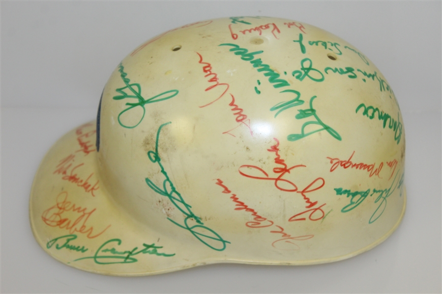 Multi-Signed Vintage Cleveland Open Cream Hard Hat - Lema, Snead, Boros, others JSA ALOA