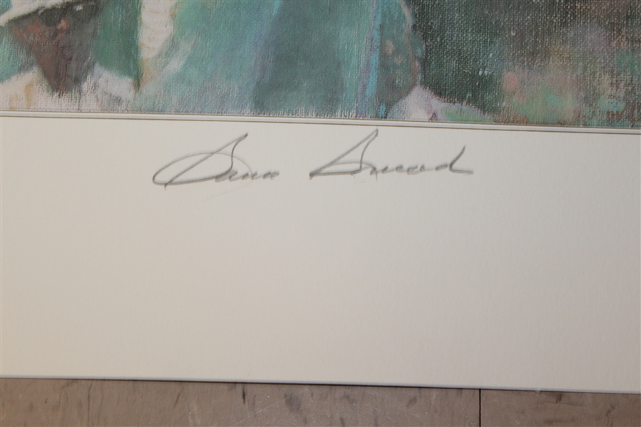 Sam Snead Signed Ltd Ed #3 Personalized Print - Also Signed by Artist Spitzmiller JSA ALOA