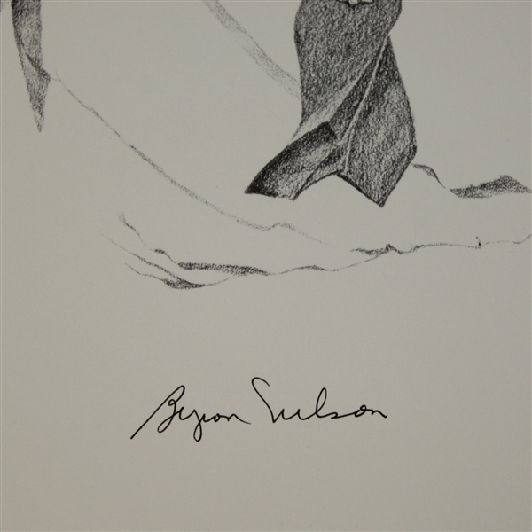Byron Nelson Signed Ltd Ed 1989 Gary Day Print - Signed by Artist JSA ALOA