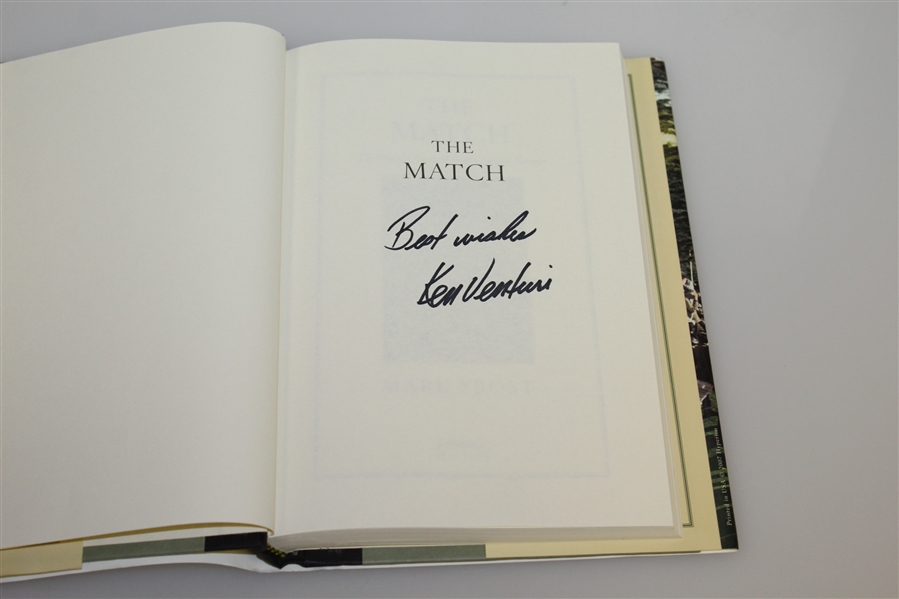 Ken Venturi Signed 'The Match' Golf Book by Mark Frost JSA ALOA