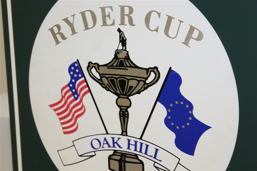 Ryder Cup 14th Hole Crossing Signs from Oak Hill