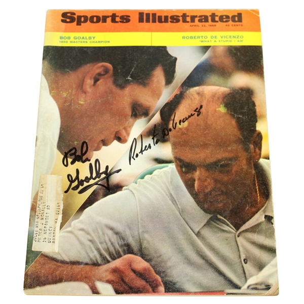 Bob Goalby & Robert de Vicenzo Signed April 22, 1968 Sports Illustrated JSA ALOA