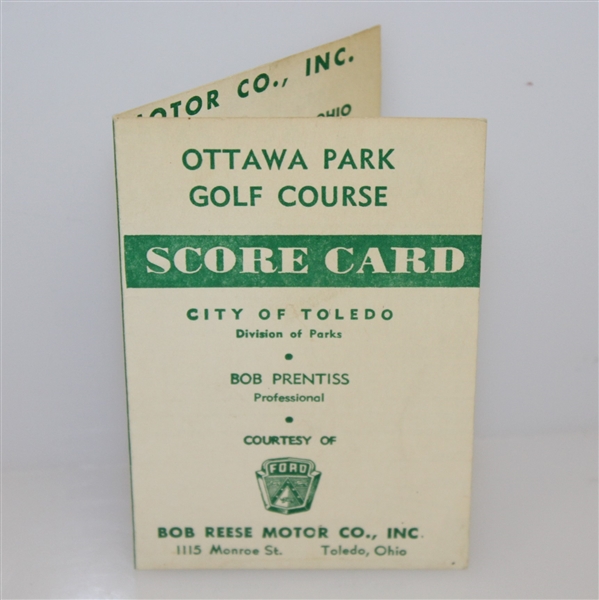 Walter Hagen Signed Exhibition Ticket with Ottawa Park Scorecard with Stymie JSA ALOA